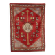 Tapis Kula ancien en laine, gros nœud, Turquie, 75 x 47 In