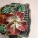 Pot in dabbling floral decoration
