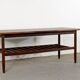 Vintage Midcentury Danish Two Tier Slatted Coffee Table In Afromosia.