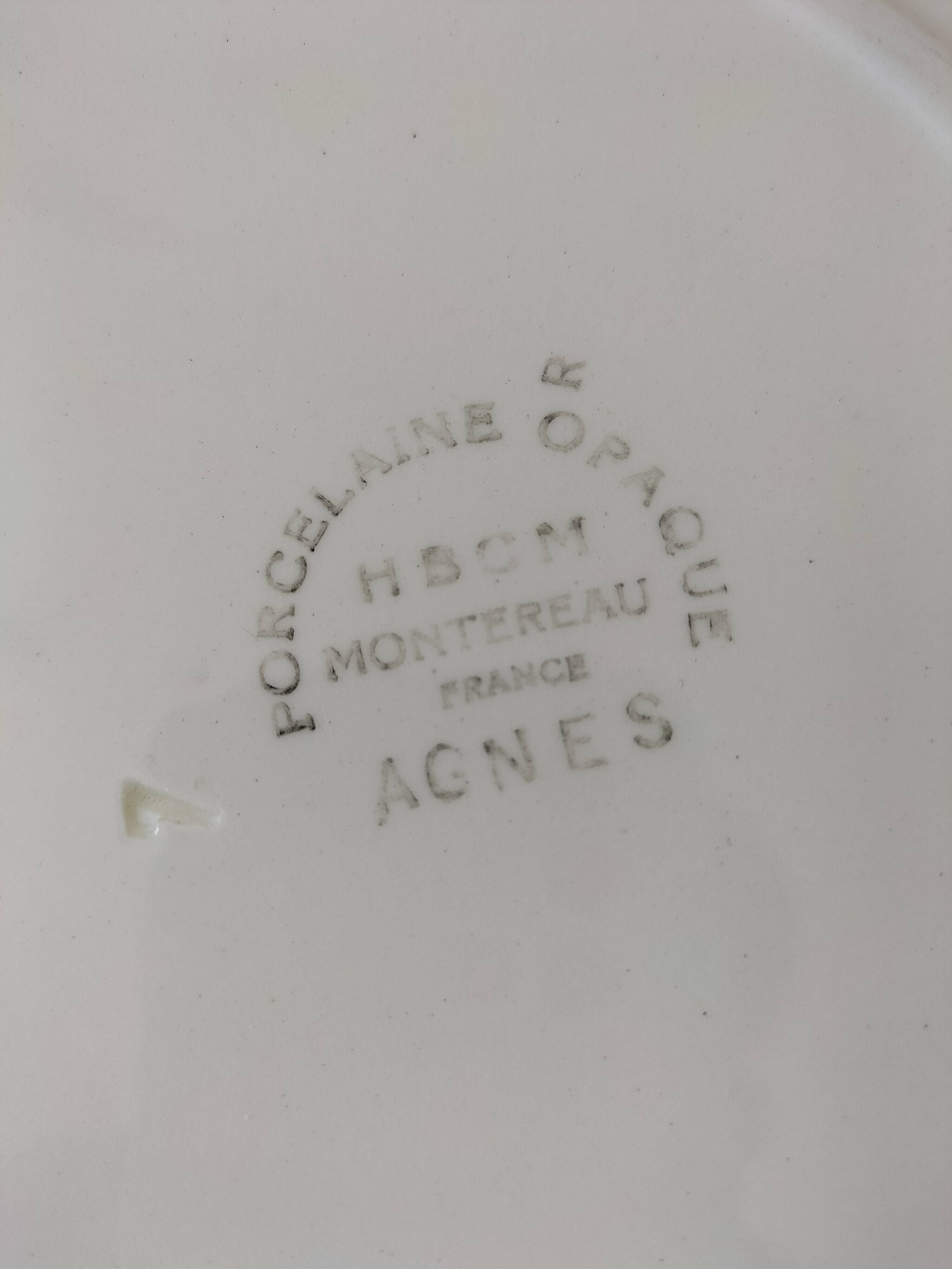 HBCM Creil Monterau Agnès model plates