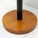 Table d’appoint ronde en bois de cerisier art déco, bohême, années 1930