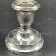 Pair of antique sterling silver candlesticks - English silversmith - 1934