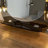 Miroir Veca 2 appliques et tablette, Italie 1970