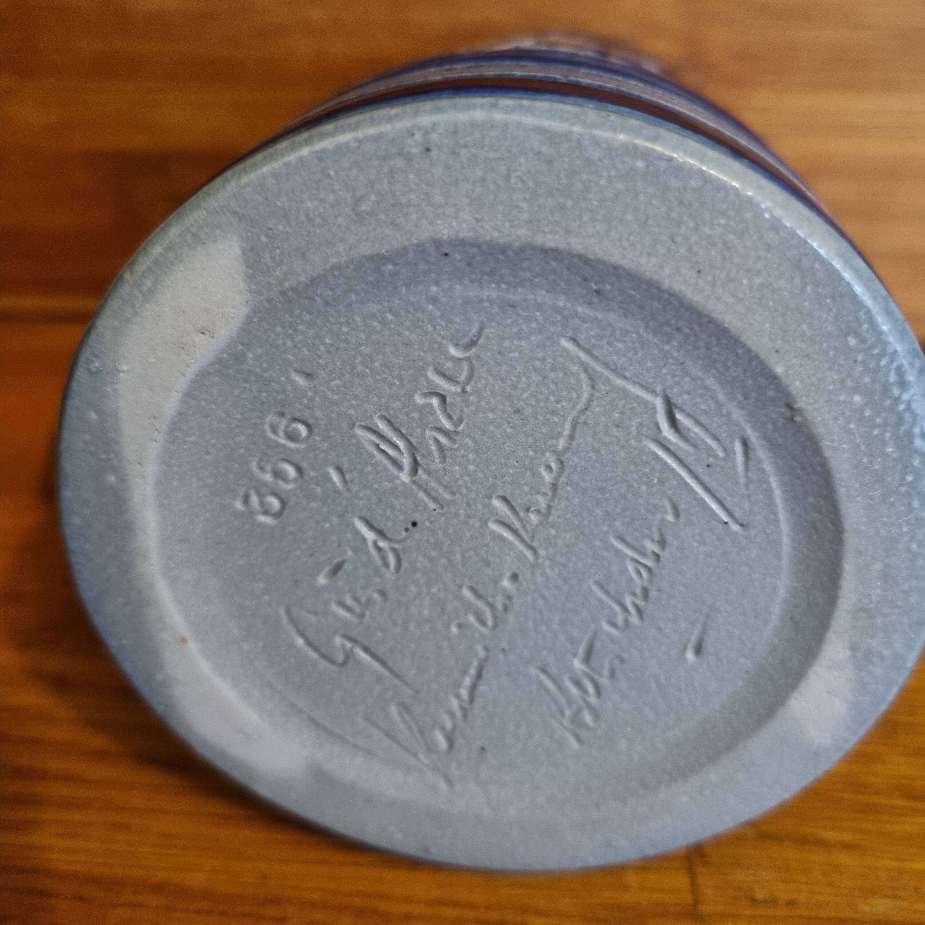 Salt-glazed stoneware mug from Alsace Krumeich-Remmy Betschdorf