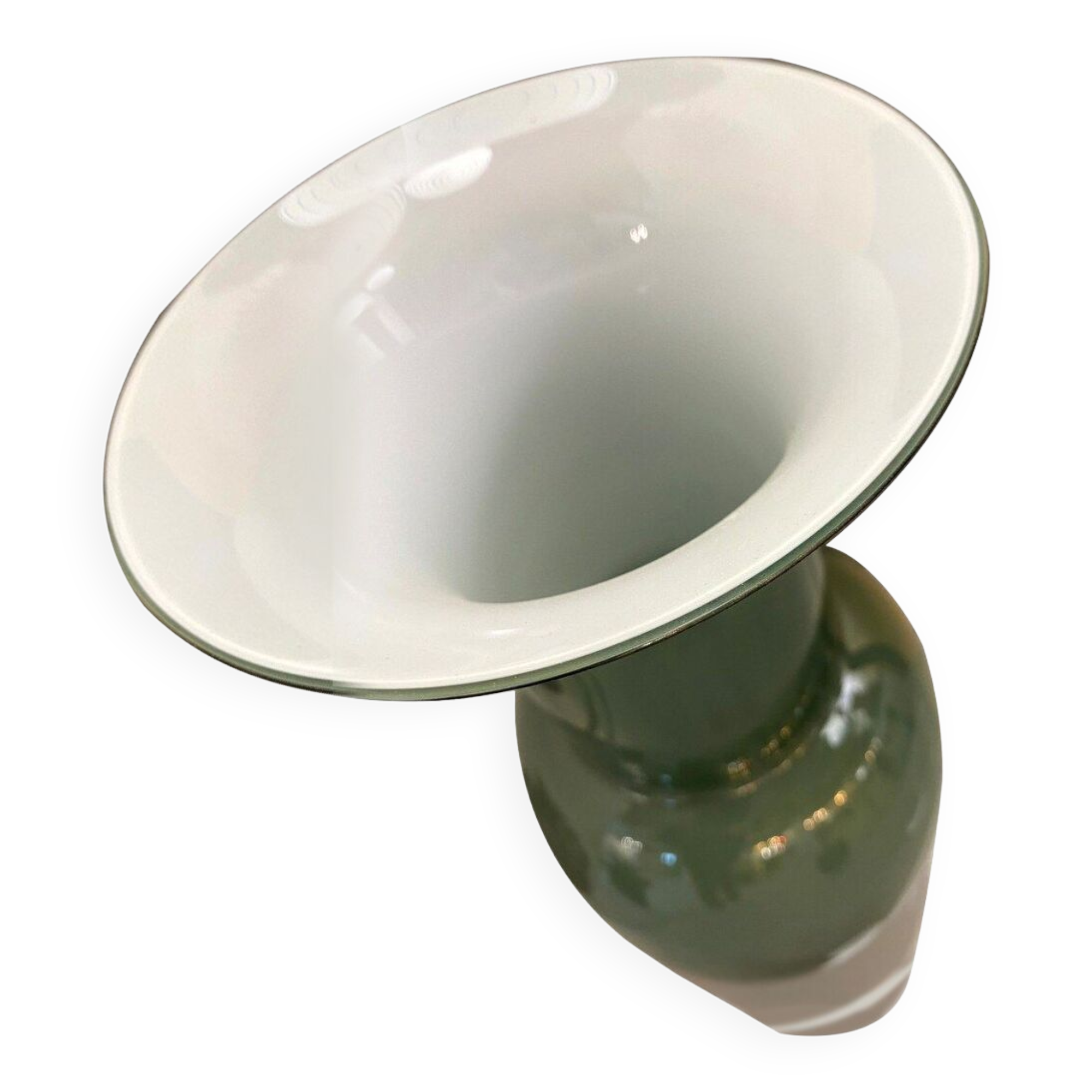 Contemporary vase murano glass multicolored