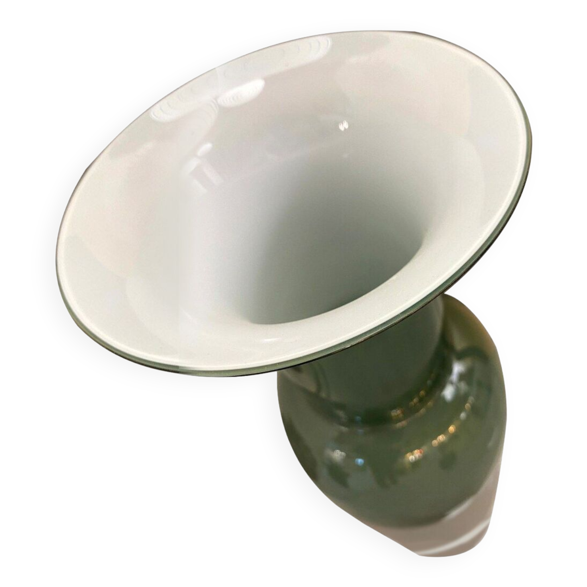 Contemporary vase murano glass multicolored