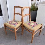 Pair of Vintage 60s Canvas Chairs