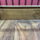 Vitrine de table en bois de noyer et verre à poser modèle de magasin avec vitre lourde