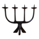 Brutalist wrought iron candlestick, 1960s