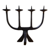 Brutalist wrought iron candlestick, 1960s