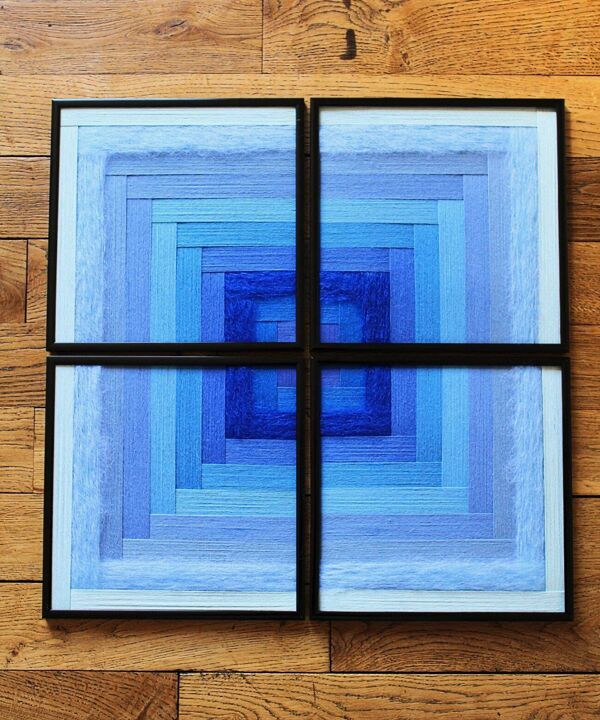 Tableau tissé Ciel polaire – Collection « Mosaïques »