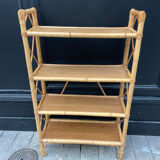 Vintage rattan shelf