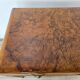 1950s Art Decò writing desk in walnut burl and blond walnut