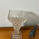 Vintage pressed molded glass vase 1960