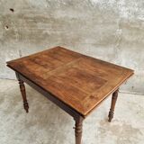 Extendable dining table elm wood