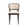 Original dining chair by Thonet in original vintage fabric, 1940
