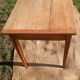 Table bureau bois brut