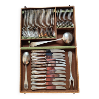 Large vintage 51-piece 12-person cutlery set ARG 008