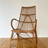 Vintage rattan armchair