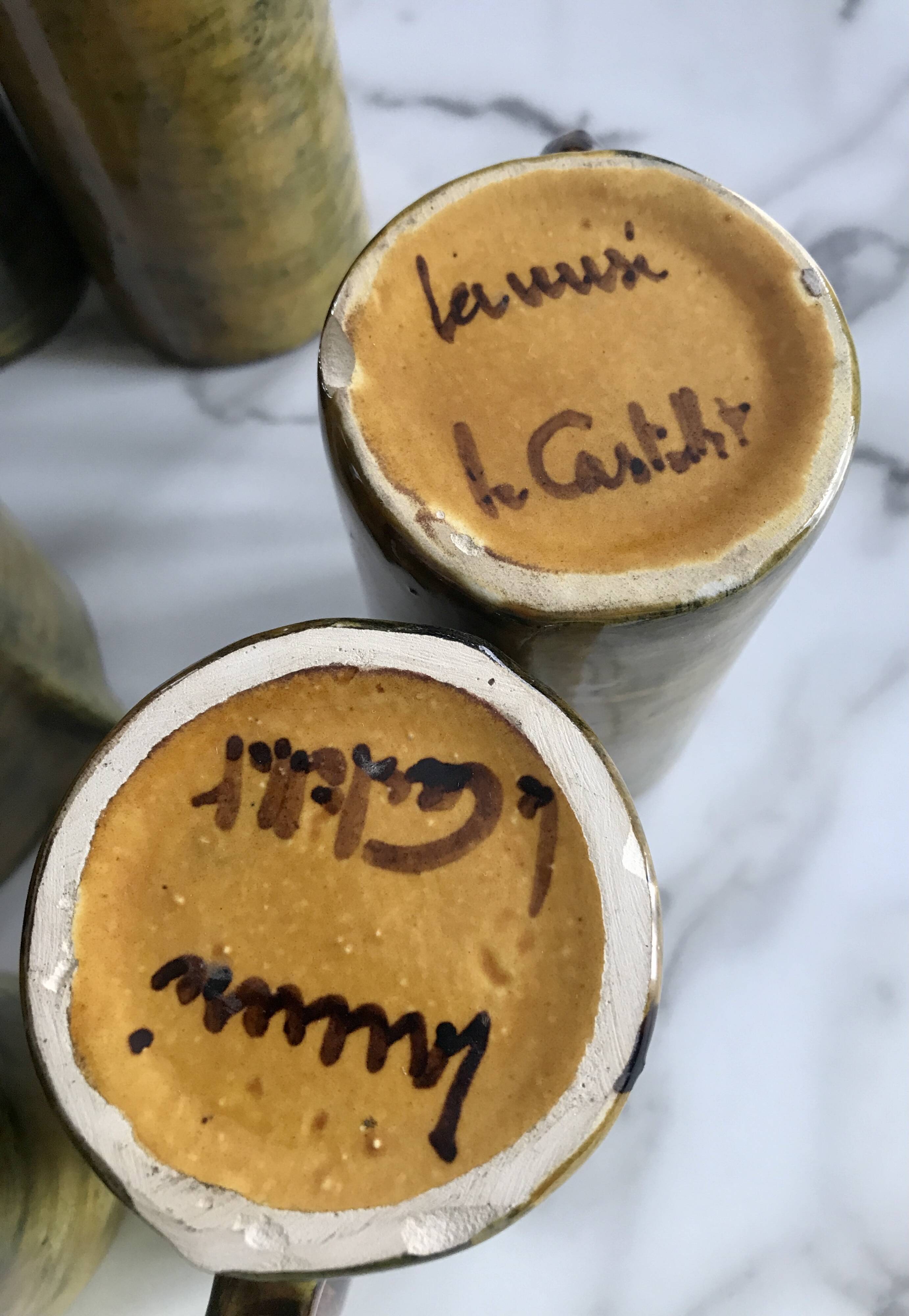 Lanusé Le Castellet drinks service from the 60s