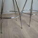 Pair of 60s chrome designer stools