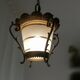 Antique Gothic ceiling lamp bronze  1920