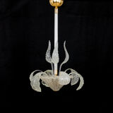 Murano glass leaves chandelier, Italy 1950