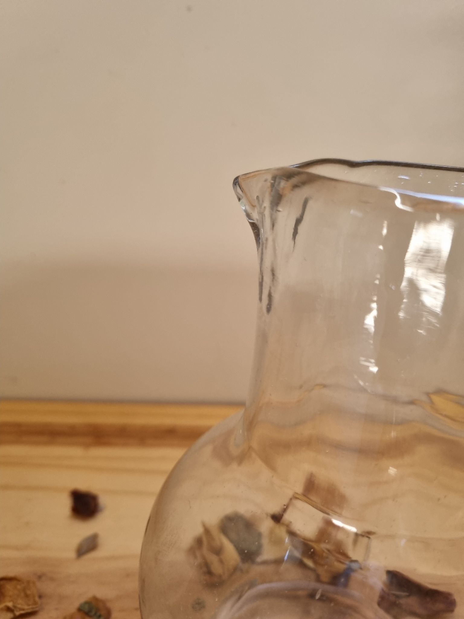 Vintage blown glass carafe