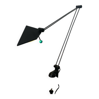 Post-Modern articulated lamp in Memphis style from the 1980s.