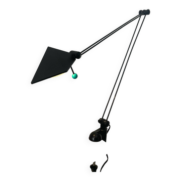 Post-Modern articulated lamp in Memphis style from the 1980s.