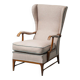 Fauteuil en tissu attribué à Paolo Buffa, style moderniste vintage des années 1950