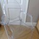 Fauteuil Kartell " Louis Ghost " Cristal design Philippe Starck