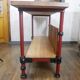Iron and wood table, professional furniture
