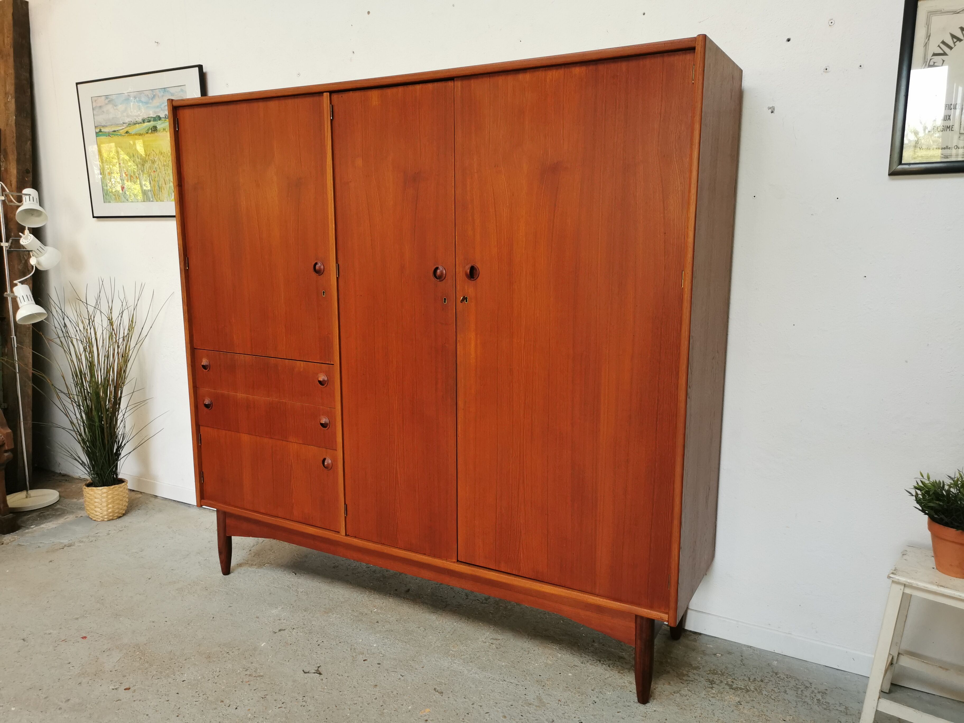 Teak cabinet design Tricoire & Vecchione
