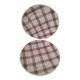 Set of dessert plates Moulin des Loups model Pink Tablecloth – 1950s