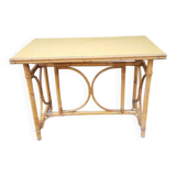 Vintage rattan table