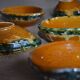 8 ceramic avocado bowls from Sars Poteries