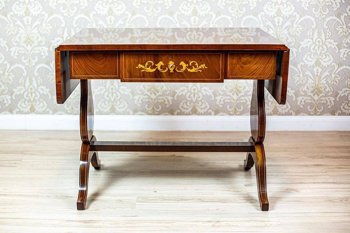 Antique Biedermeier Living Room Set, 1890s, Set of 7