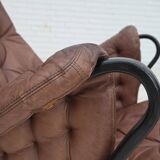 1970s, Swedish design by Bruno Mathsson, model "Pernilla",  leather.