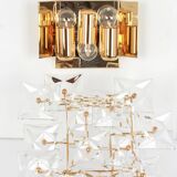1 of 2 Superb Extra Large Crystal Wall Sconce by Kinkeldey, Germany, 1970s