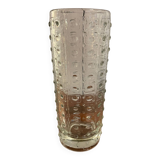 Cylindrical glass vase