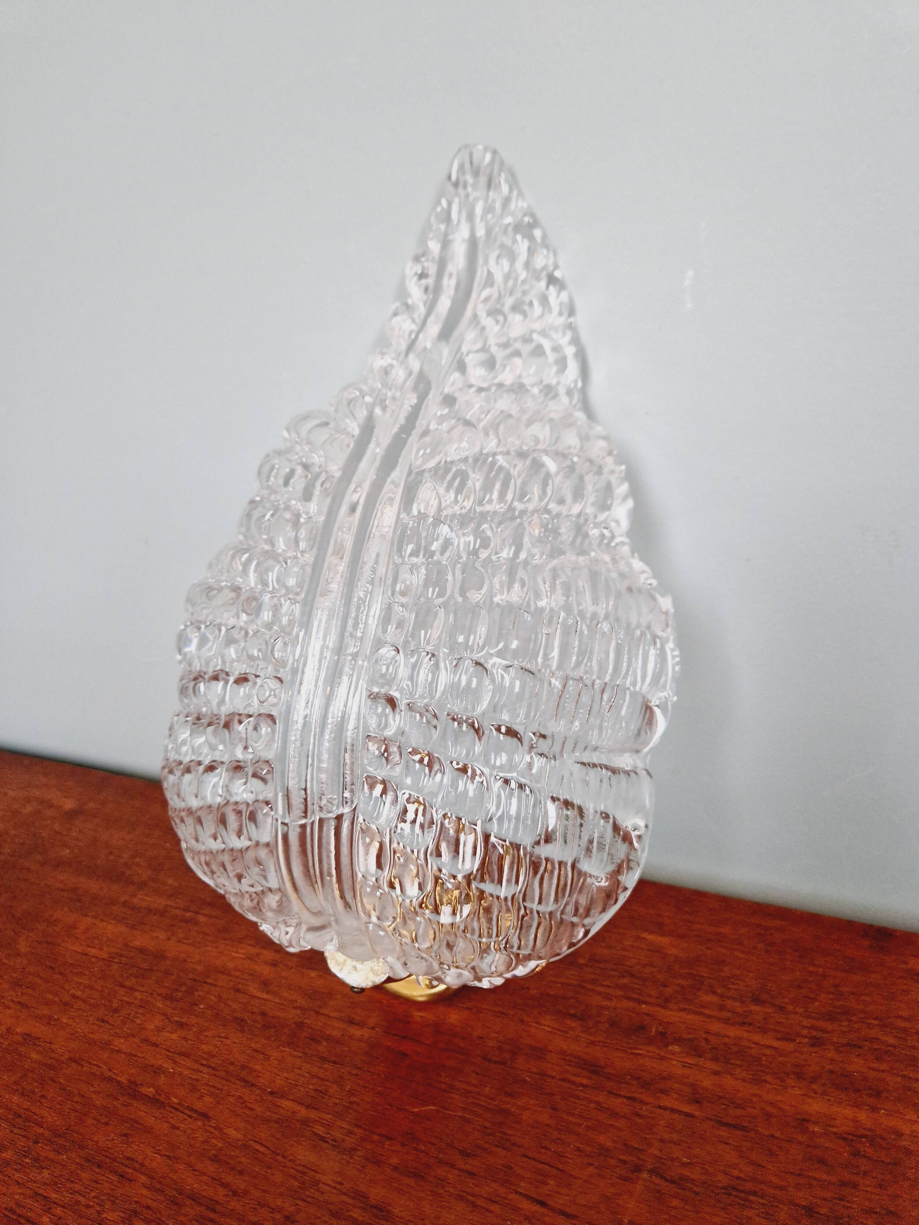 Applique murale en verre de Murano, Barovier et Toso, années 50