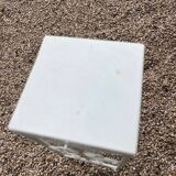 Guéridon fer forgé blanc