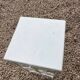 White wrought iron pedestal table
