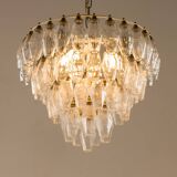 Carlo Scarpa Poliedri chandelier, Venini, Italy 1960s