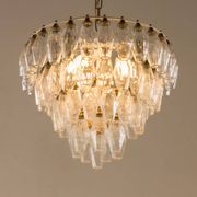 Carlo Scarpa Poliedri chandelier, Venini, Italy 1960s