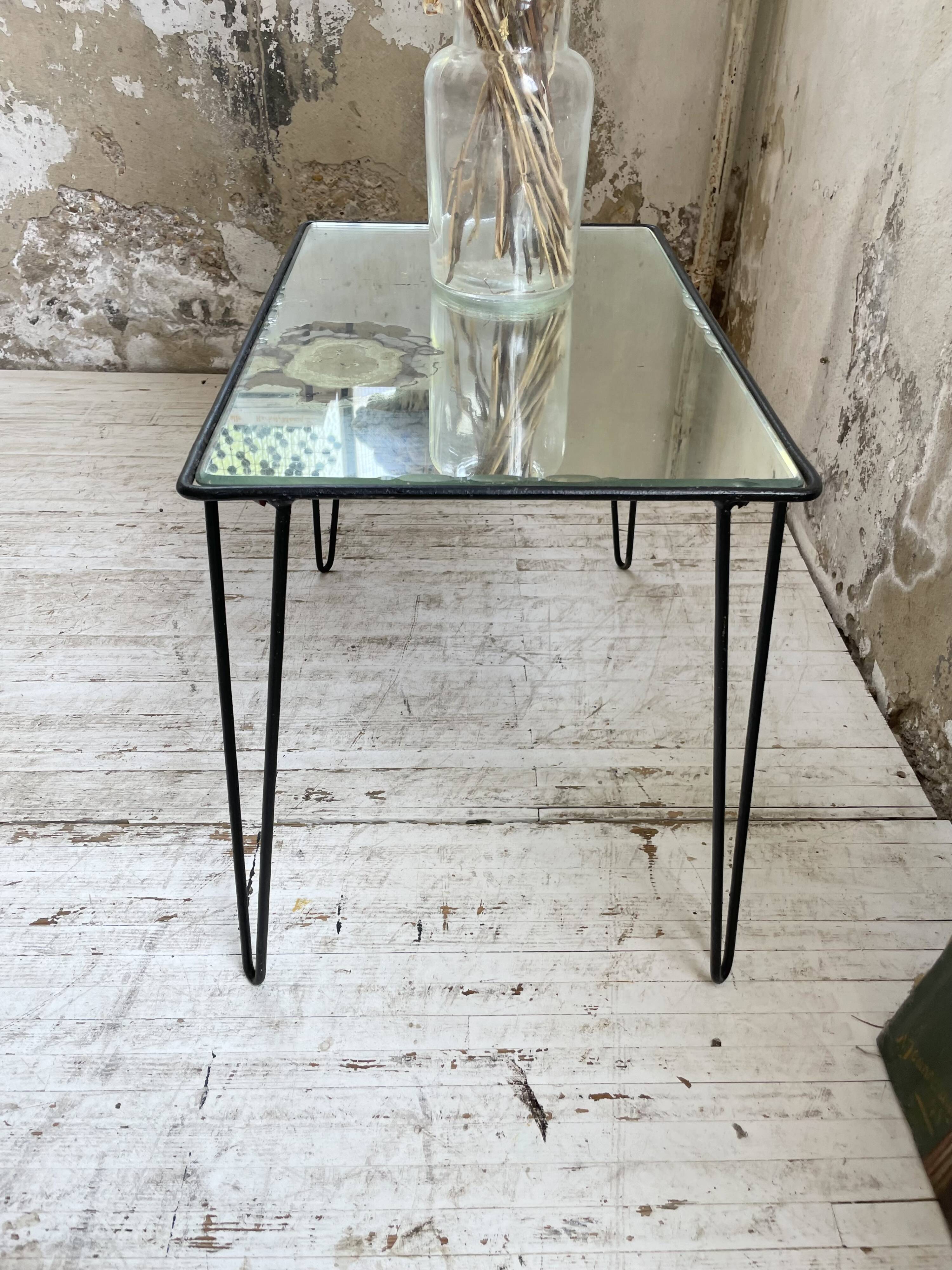 Mirrored coffee table from the 60s