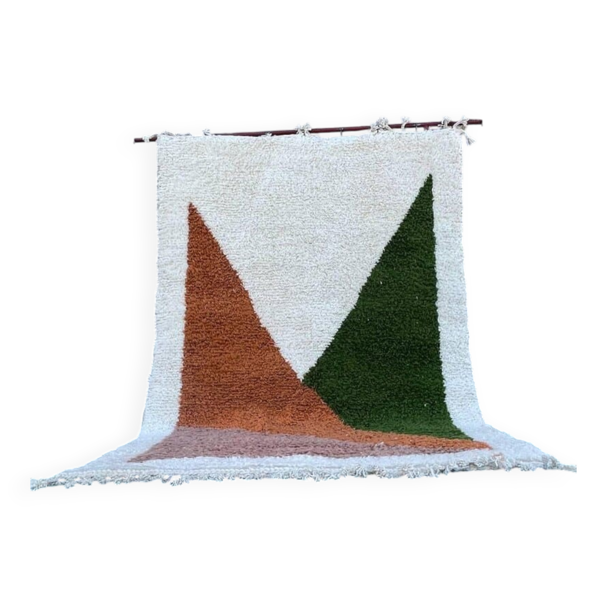 Handwoven wool Berber rug size 1.5/2.5 m