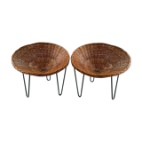 Pair of armchairs "baskets"