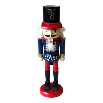 Handmade wooden nutcracker, vintage from the 1970s